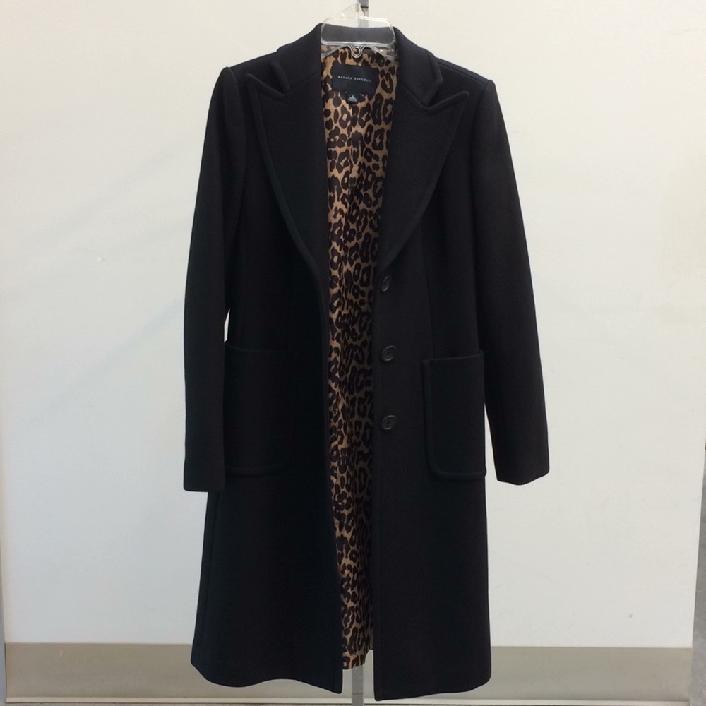 Banana Republic Sz S wool tea length coat